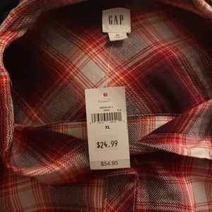 Long sleeved plaid shirt